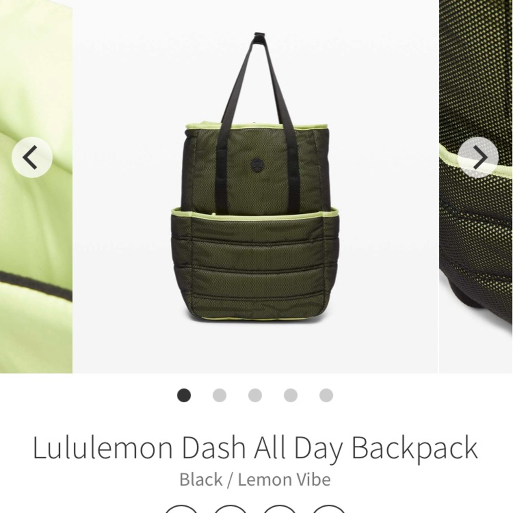 SOLD💛💚Lululemon dash all day backpack💚💛 - Picture 1 of 8